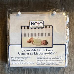 NoJo mesh crib liner baby sleep safety safe sleeping toddler breathable